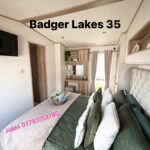 Badger Lake View 35 caravan bedroom 2